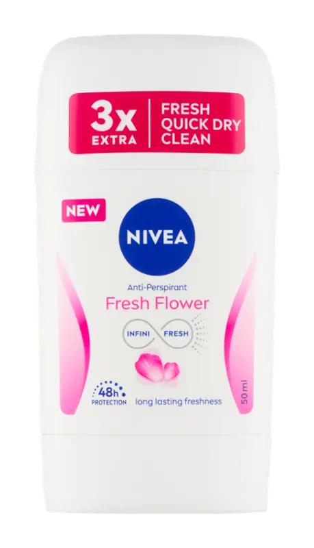 NIVEA Antiperspirant tuhý pro ženy Fresh Flower, 50 ml