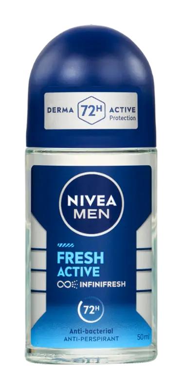 NIVEA Men Antiperspirant roll-on pro muže Fresh Active, 50 ml