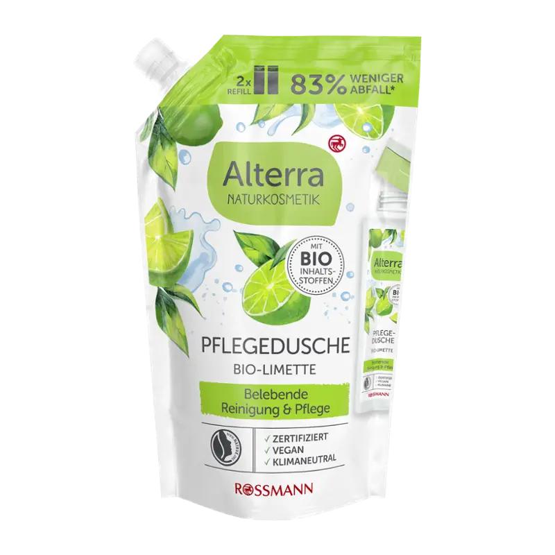 Alterra Naturkosmetik Sprchový gel limeta náhradní náplň, 500 ml