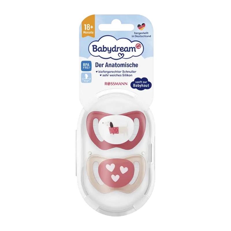 Babydream Silikonový anatomický dudlík 18+ měsíců, různé druhy, 2 ks