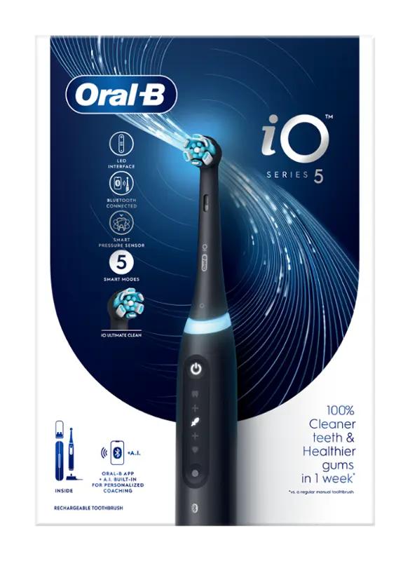 Oral-B Elektrický zubní kartáček iO 5 Matt Black, 1 ks