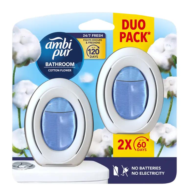 Ambi Pur Osvěžovač vzduchu Bathroom Cotton Fresh, 2 ks