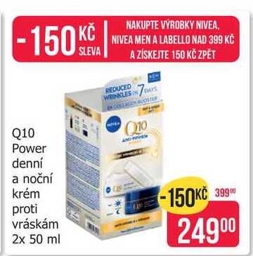 Nivea Q10 Power denní a noční krém 2x50ml