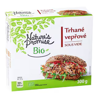 Nature's Promise Bio Vepřové trhané sous vide chlazené 300 g  