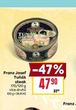 Franz Josef Tuňák steak 170/120 g