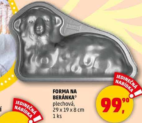 FORMA NA BERÁNKA plechová, 29 x 19 x 8 cm, 1 ks