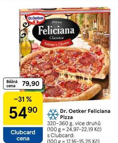 Dr. Oetker Feliciana Pizza, 320-360 g, více druhů