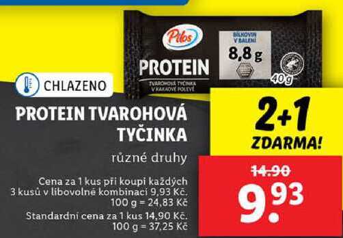 PROTEIN TVAROHOVÁ TYČINKA, 40 g v akci