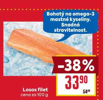 Losos filet cena za 100g