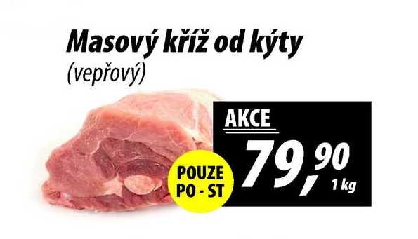 Masový kříž od kýty (vepřový), 1 kg 