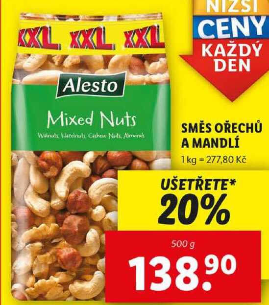 SMĚS OŘECHŮ A MANDLÍ, 500 g