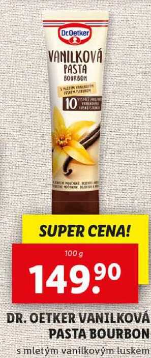 DR. OETKER VANILKOVÁ PASTA BOURBON, 100 g