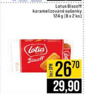 Lotus Biscoff karamelizované sušenky 124 g (8 x 2 ks)