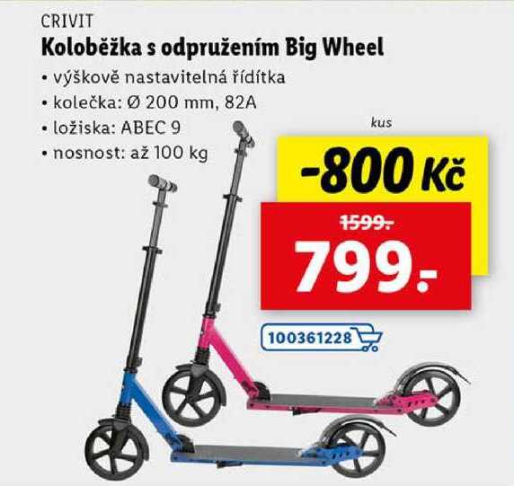 Koloběžka s odpružením Big Wheel 
