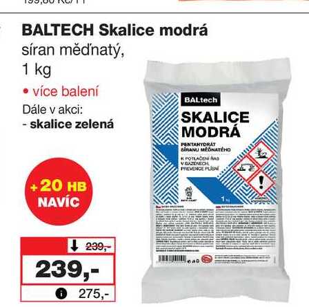 BALTECH Skalice modrá síran měďnatý, 1 kg 