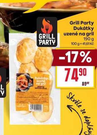 Grill Party Dukátky uzené na gril 190 g