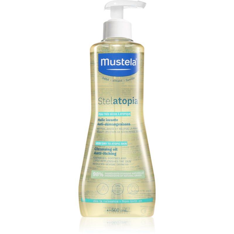 Mustela Bébé Stelatopia dětský olej do koupele i na tělo pro atopickou pokožku 500 ml
