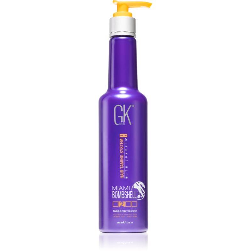GK Hair Miami Bombshell Taming Blonde Treatment keratinová maska pro blond a melírované vlasy 280 ml
