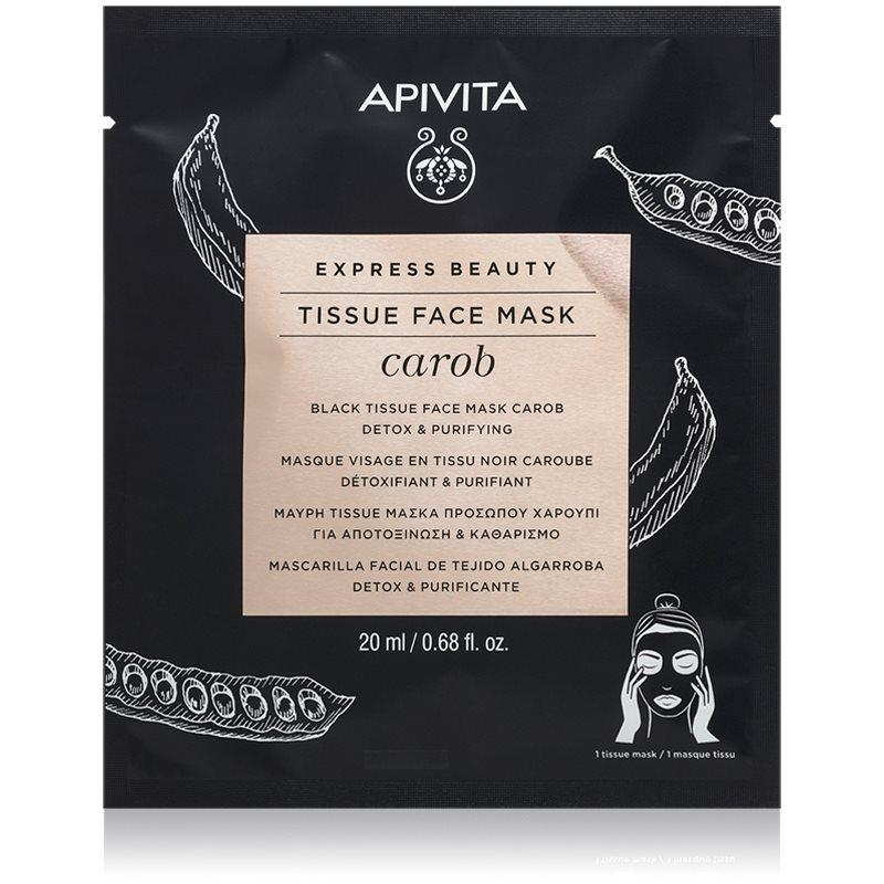 Apivita Express Beauty Carob plátýnková maska s detoxikačním účinkem 20 ml