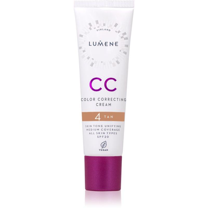 Lumene CC Color Correcting Cream CC krém pro jednotný tón pleti SPF 20 odstín 4 Tan 30 ml