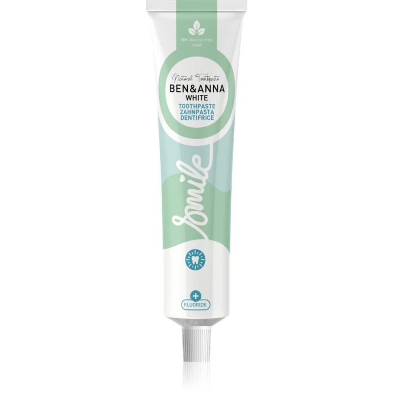 BEN&ANNA Toothpaste White přírodní zubní pasta s fluoridem 75 ml