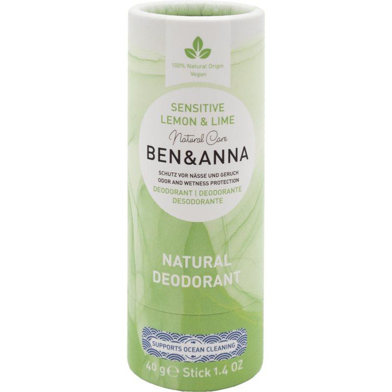 BEN&ANNA Sensitive Lemon & Lime tuhý deodorant 40 g