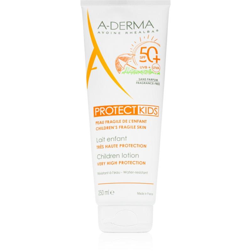 A-Derma Protect Kids Children Lotion ochranné opalovací mléko pro děti SPF 50+ 250 ml