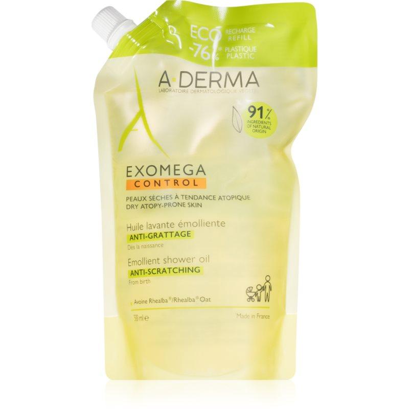A-Derma Exomega Control Emollient Shower Oil zvláčňující sprchový olej náhradní náplň 500 ml
