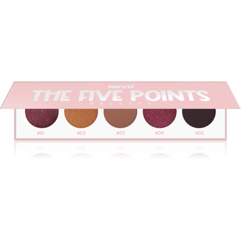 Miyo Eyeshadow The five points paletka očních stínů odstín 16 Holy grail 1 ks