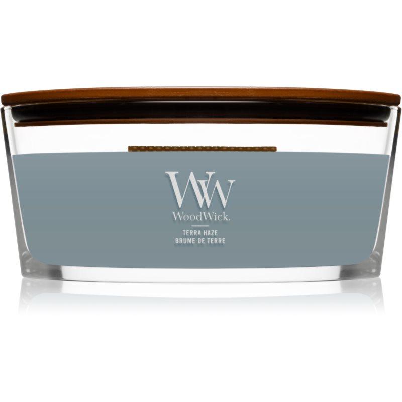 Woodwick Terra Haze vonná svíčka s dřevěným knotem (hearthwick) 453 g
