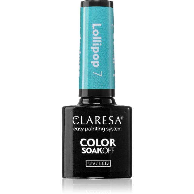 Claresa SoakOff UV/LED Color Lollipop gelový lak na nehty odstín 5 g