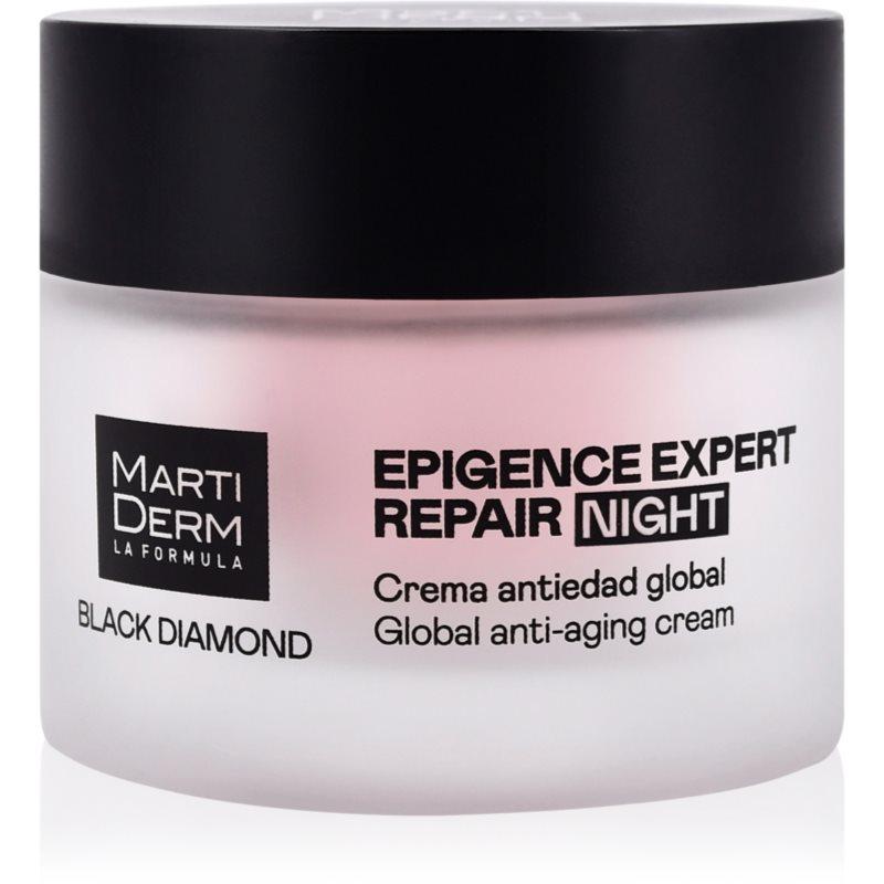 MartiDerm Black Diamond Epigence Expert Repair Night protivráskový noční krém plnitelný 50 ml