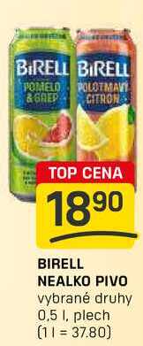 BIRELL NEALKO PIVO vybrané druhy 0,5 l,plech
