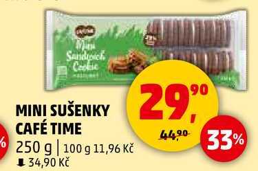 MINI SUŠENKY CAFÉ TIME, 250 g  v akci