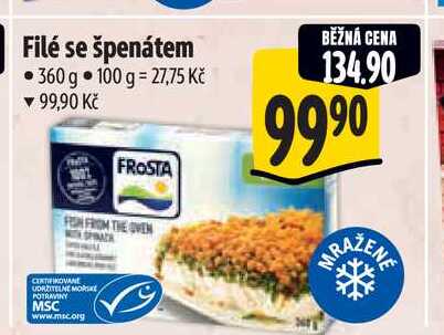 Filé se špenátem 360 g 