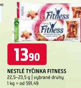 Nestlé tyčinka fitness 22,5-23,5 g vybrané druhy v akci