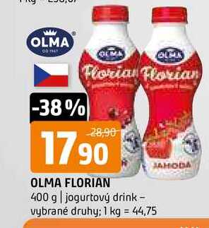 Olma florian 400 g jogurtový drink vybrané druhy v akci