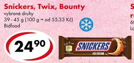 Snickers, Twix, Bounty, 39-45 g 