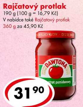 Rajčatový protlak, 190 g