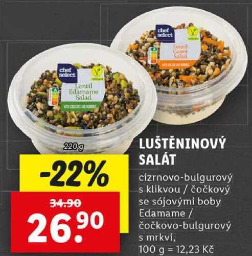 LUŠTĚNINOVÝ SALÁT, 220 g