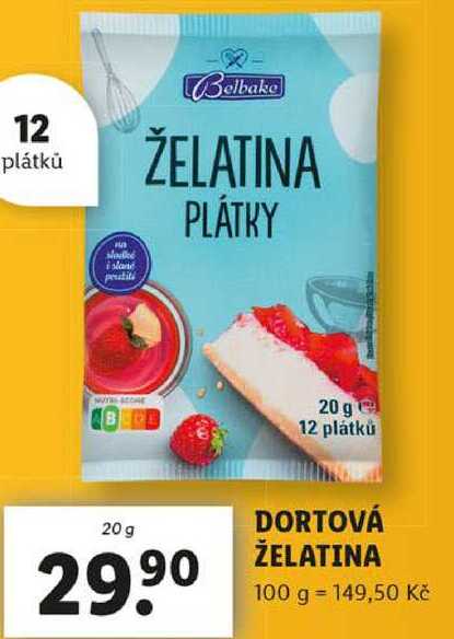 DORTOVÁ ŽELATINA, 20 g