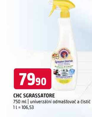 CHC sgrassatore 750 ml univerzální odmašťovač a čistič 