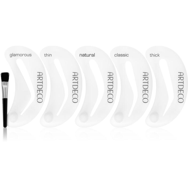 ARTDECO Brush štětec na obočí se šablonami 1 ks