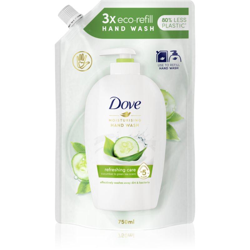 Dove Refreshing Care tekuté mýdlo na ruce náhradní náplň Cucumber & Green Tea 750 ml