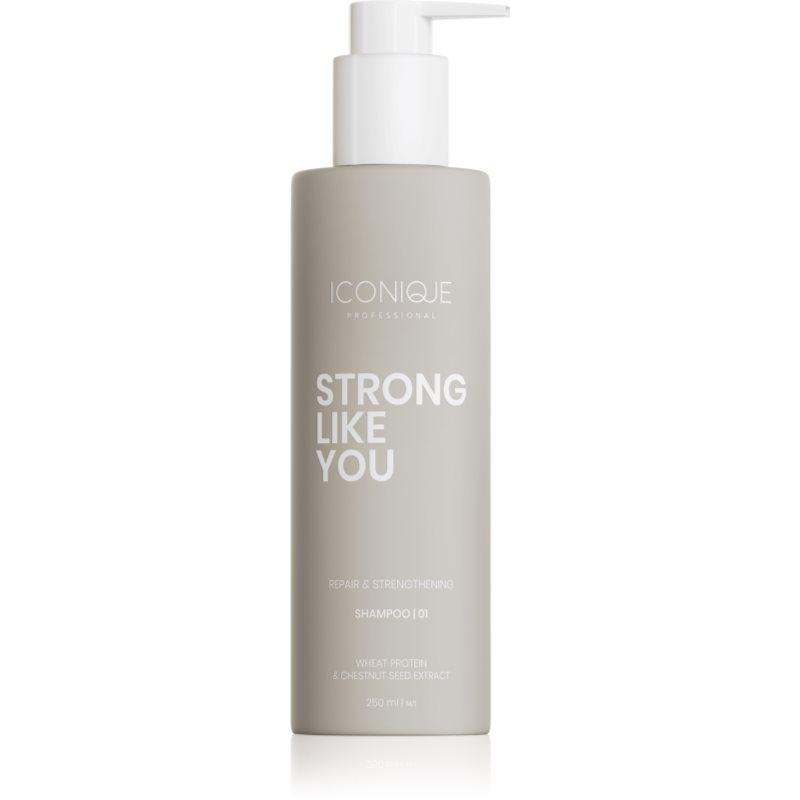 ICONIQUE Professional STRONG LIKE YOU Repair & Strengthening regenerační šampon pro poškozené vlasy 250 ml