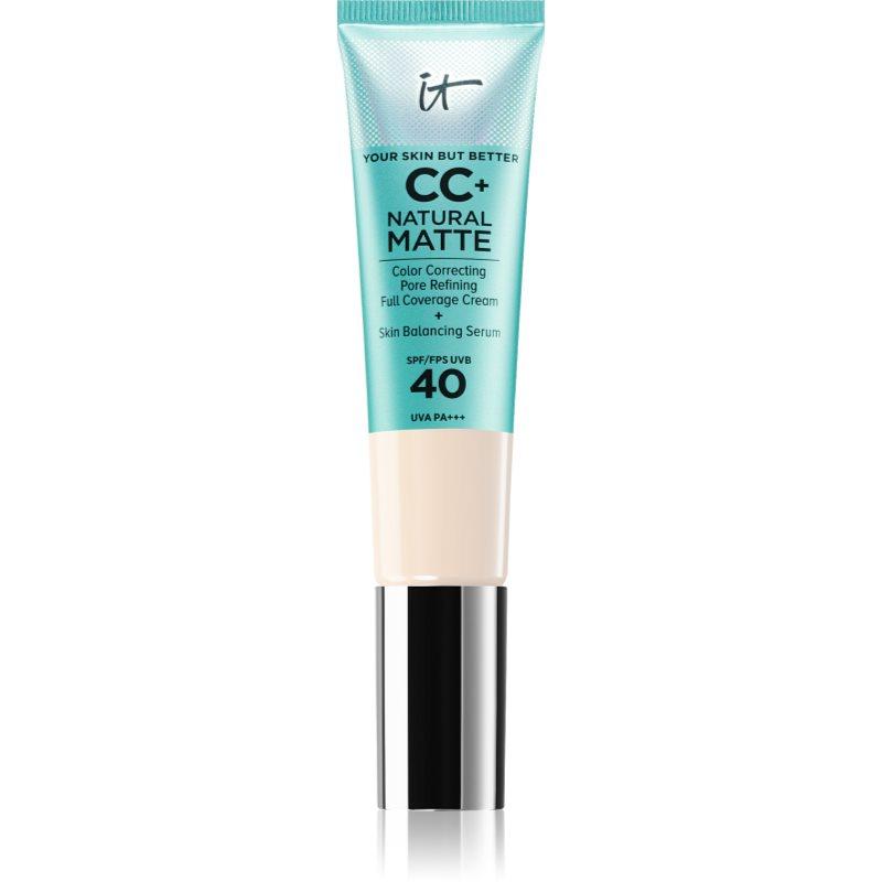 IT Cosmetics Your Skin But Better CC+ Natural Matte matující make-up SPF 40 pro ženy Fair Ivory 32 ml