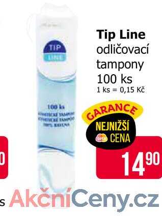 Tip Line odličovací tampony 100 ks 