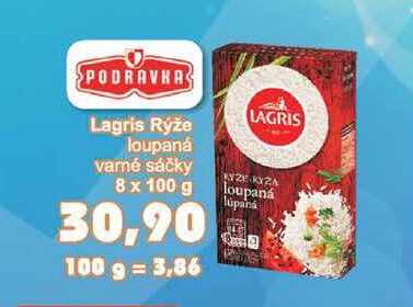 Lagris Rýže loupaná varné sáčky 8 x 100 g
