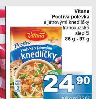 Polévka s játrovými knedlíčky francouzská slepičí 85 g