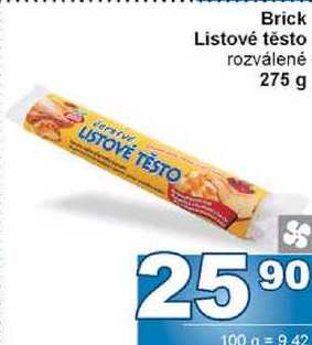 Brick Listové těsto rozválené 275 g